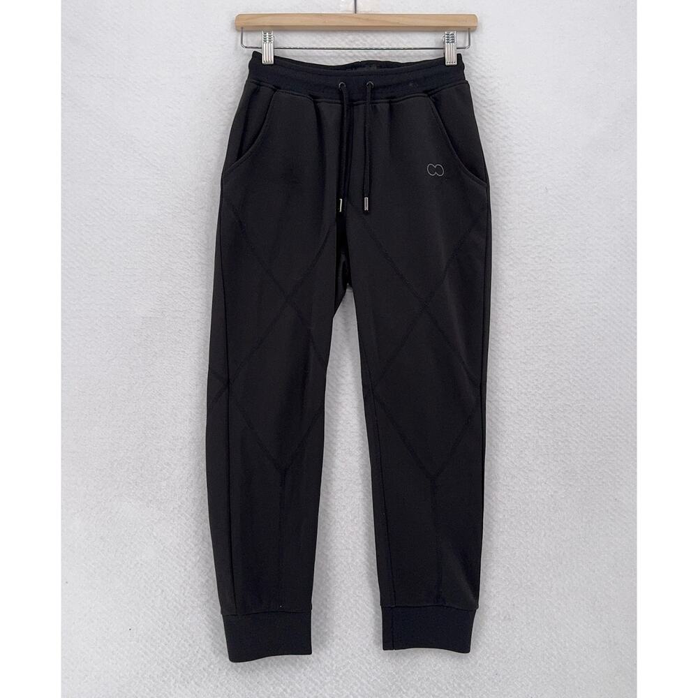 2eros Australian Lifestyle Womens Gray Slim Drawstring Crop Track Pants Sz XS